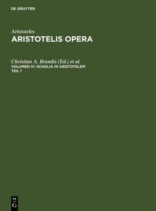 Aristoteles: Aristotelis Opera / Scholia in Aristotelem