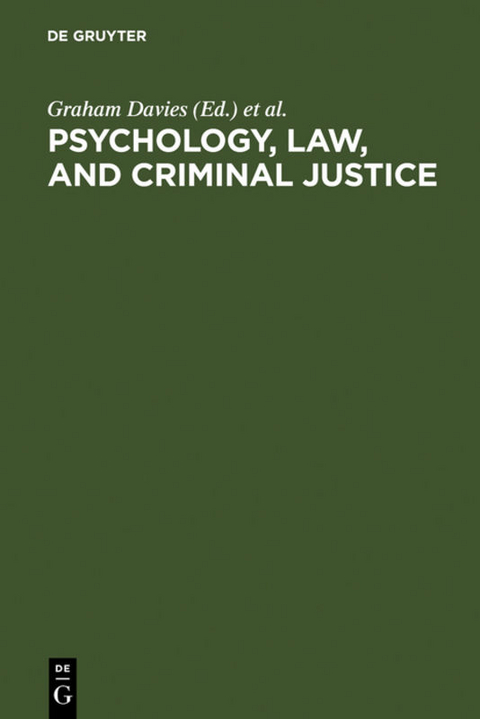 Psychology, Law, and Criminal Justice - 