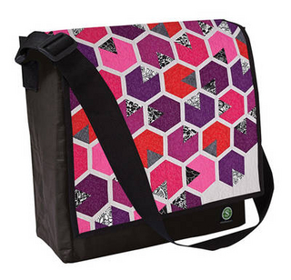 Honey Quilt Eco Messenger Bag