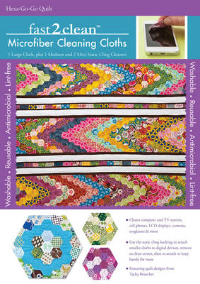 Fast2clean(tm) Hexa-Go-Go Quilt Microfiber Cleaning Cloths