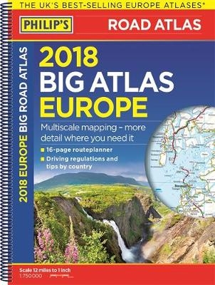Philip's 2018 Big Road Atlas Europe -  Philip's Maps