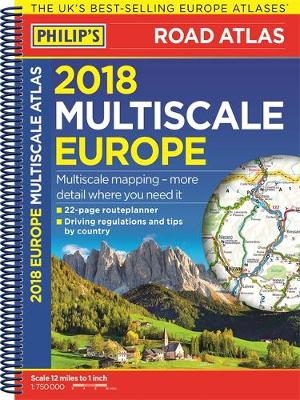 Philip's 2018 Multiscale Road Atlas Europe