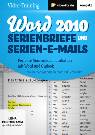 Word 2010: Serienbriefe und Serien-E-Mails