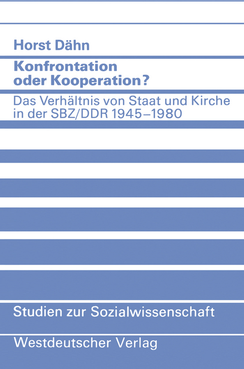 Konfrontation oder Kooperation? - Horst D&auml;hn