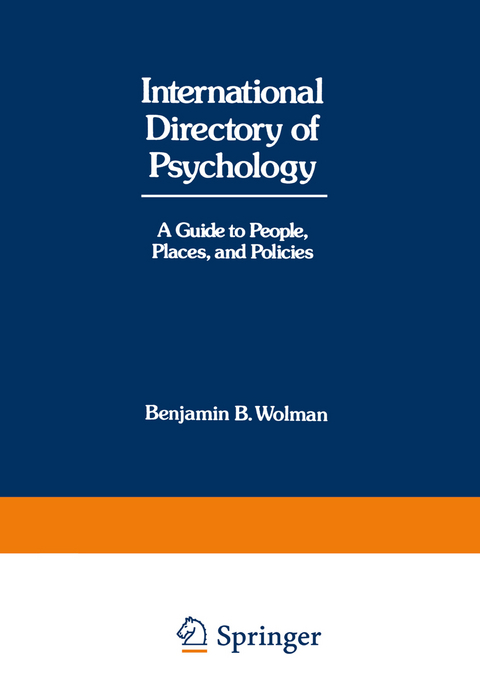 International Directory of Psychology - Benjamin B. Wolman