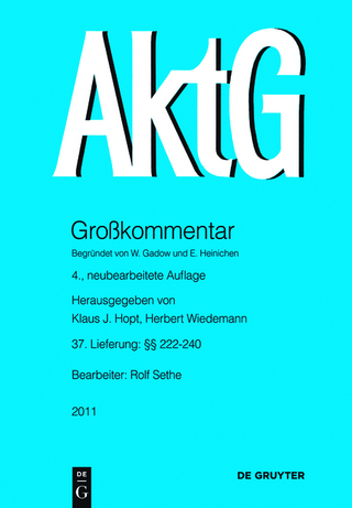 Aktiengesetz / §§ 222-240