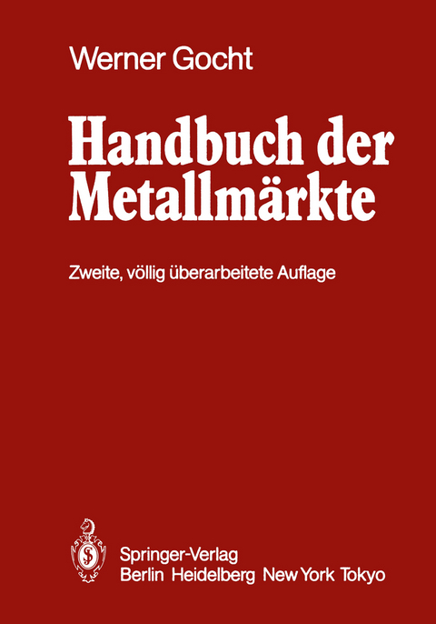 Handbuch der Metallm&auml;rkte - 