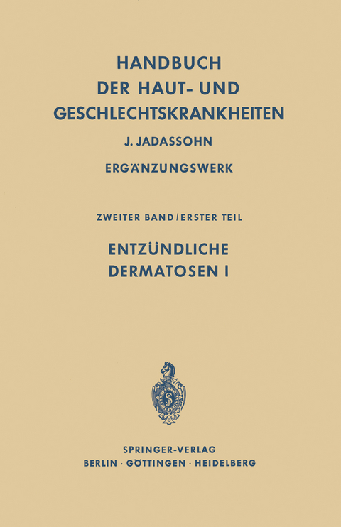 Entz&uuml;ndliche Dermatosen I - 