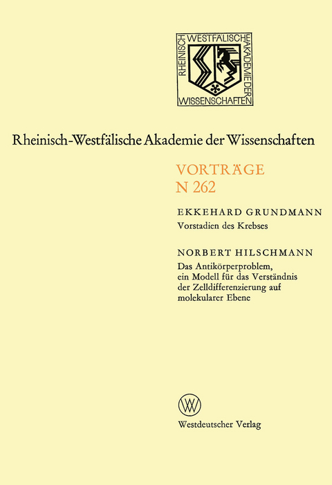 Vorstadien des Krebses - Ekkehard Grundmann