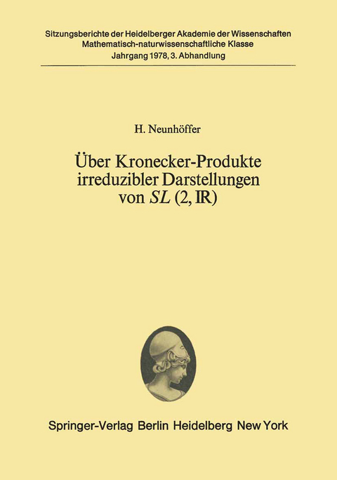 Über Kronecker-Produkte irreduzibler Darstellungen von SL (2, ?) - H. Neunhöffer