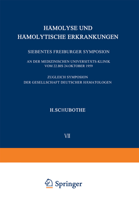 H&auml;molyse und H&auml;molytische Erkrankungen - 