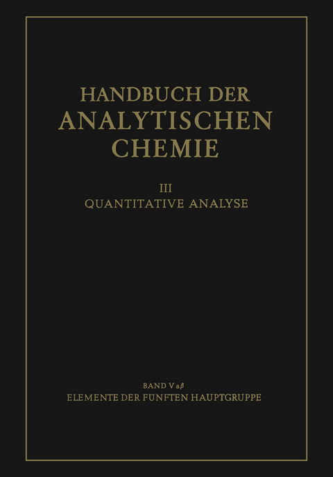 Elemente der F&uuml;nften Hauptgruppe