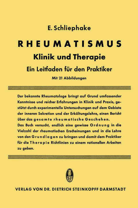 Rheumatismus - Erwin Schliephake