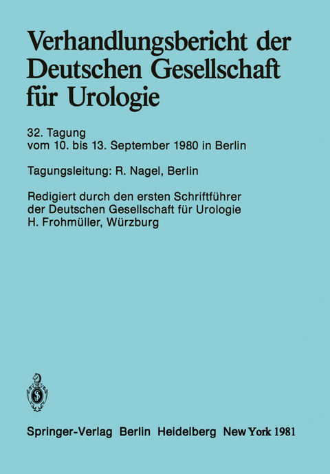 Verhandlungsbericht der Deutschen Gesellschaft f&uuml;r Urologie