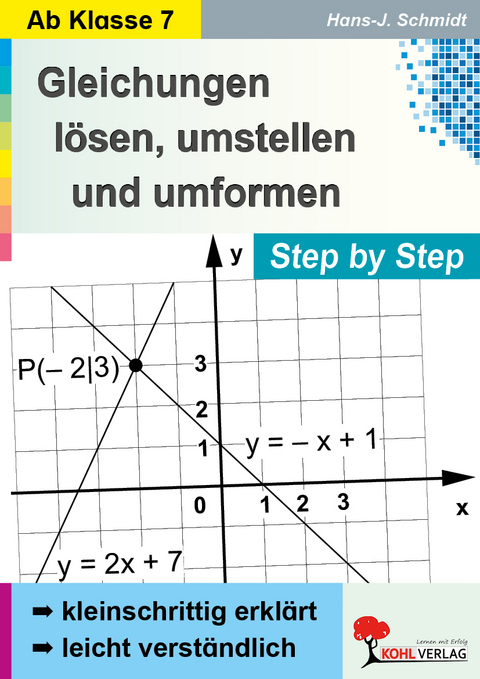 Gleichungen l&ouml;sen, umstellen und umformen ... Step by Step - Hans-J. Schmidt