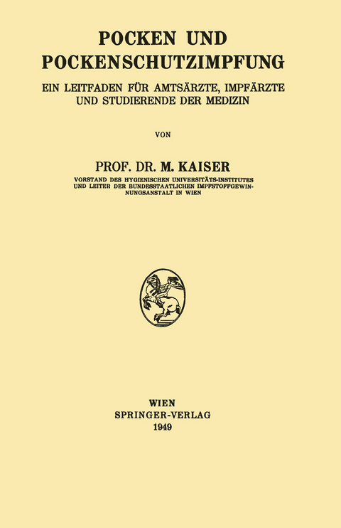 Pocken und Pockenschutzimpfung - Marius Kaiser