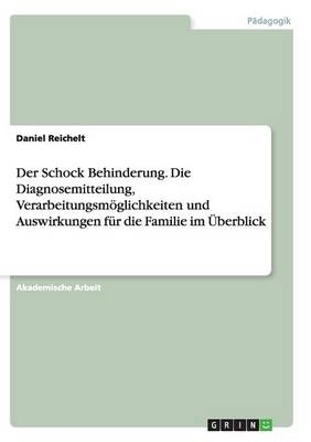 Der Schock Behinderung. Die Diagnosemitteilung, Verarbeitungsm&Atilde;&para;glichkeiten und Auswirkungen f&Atilde;&frac14;r die Familie im &Atilde;berblick - Daniel Reichelt