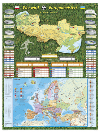Wer wird Europameister 2012? Poster (gefalzt)