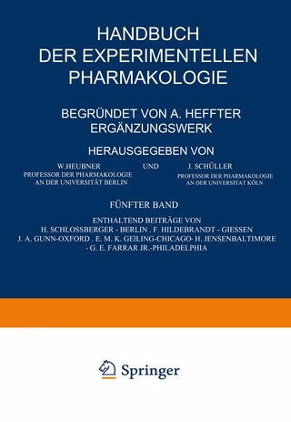 Handbuch der Experimentellen Pharmakologie — Ergänzungswerk