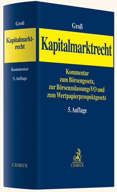 Kapitalmarktrecht - Wolfgang Gro&szlig;