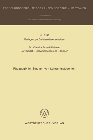 Pädagogik im Studium von Lehramtsstudenten