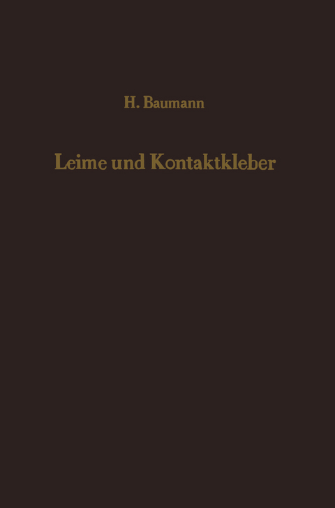 Leime und Kontaktkleber - H. Baumann