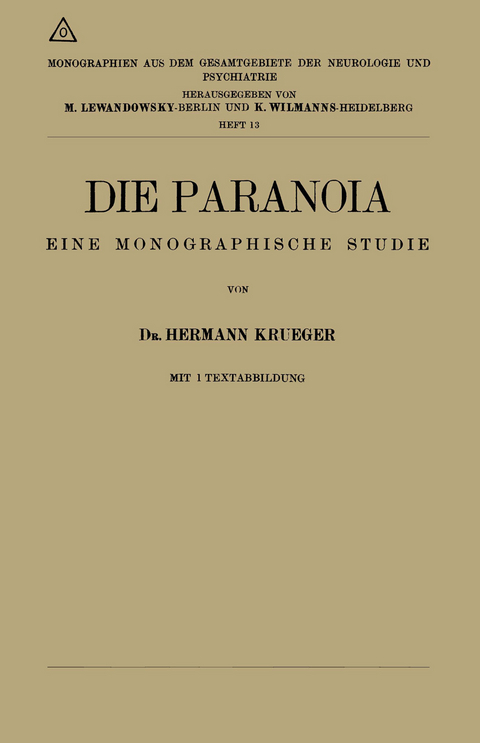 Die Paranoia - Hermann Krueger