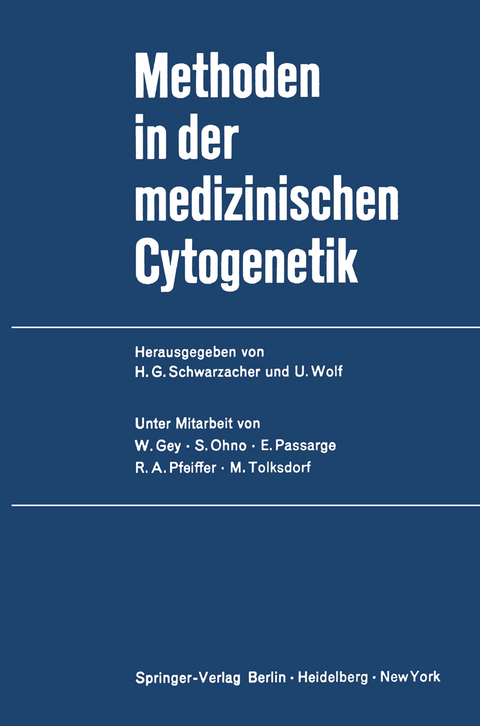 Methoden in der medizinischen Cytogenetik - 