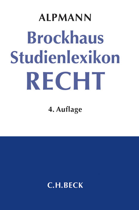 Brockhaus Studienlexikon Recht - 