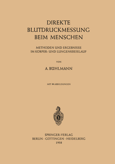 Direkte Blutdruckmessung Beim Menschen - Albert B&uuml;hlmann