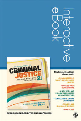 Introduction to Criminal Justice: Systems, Diversity, and Change Student Version - Callie Marie Rennison, Mary J Dodge