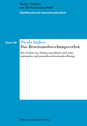 Das Beweisausforschungsverbot - Nicola Inglese