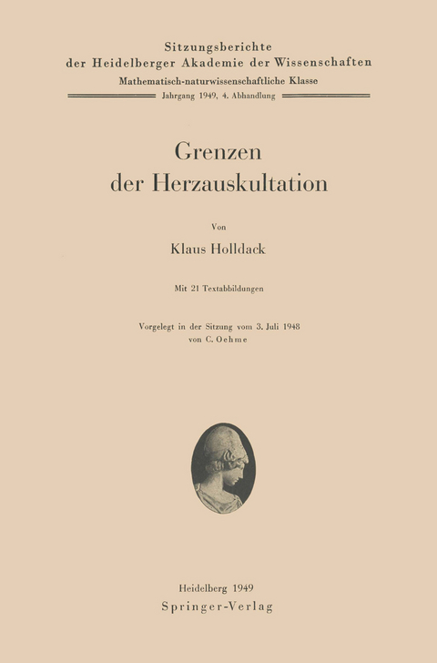 Grenzen der Herzauskultation - K. Holldack
