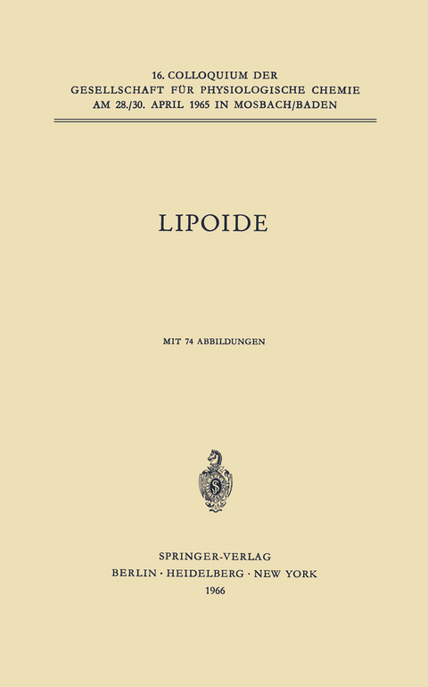 Lipoide - E. Sch&uuml;tte
