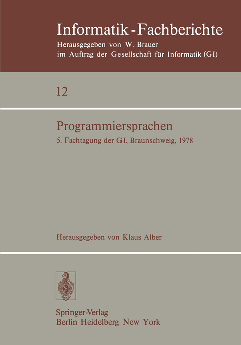 Programmiersprachen - 