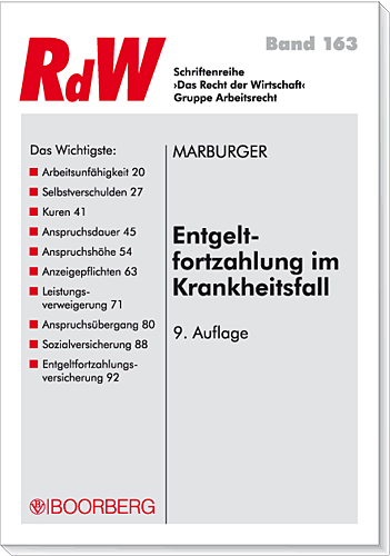 Entgeltfortzahlung im Krankheitsfall - Horst Marburger