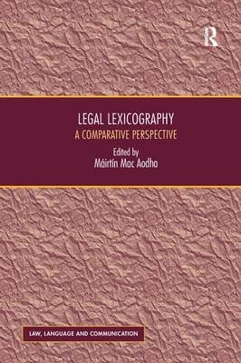 Legal Lexicography - M&aacute;irt&iacute;n Mac Aodha