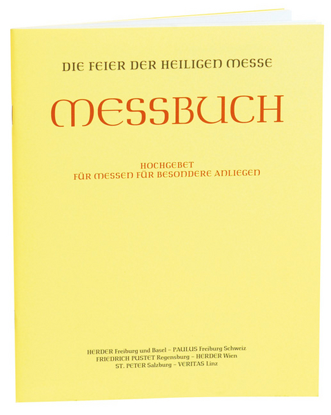 Hochgebet f&uuml;r Messen f&uuml;r besondere Anliegen - Altarausgabe