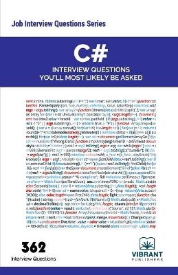 C# Interview Questions You'll Most Likely Be Asked -  Vibrant Publishers