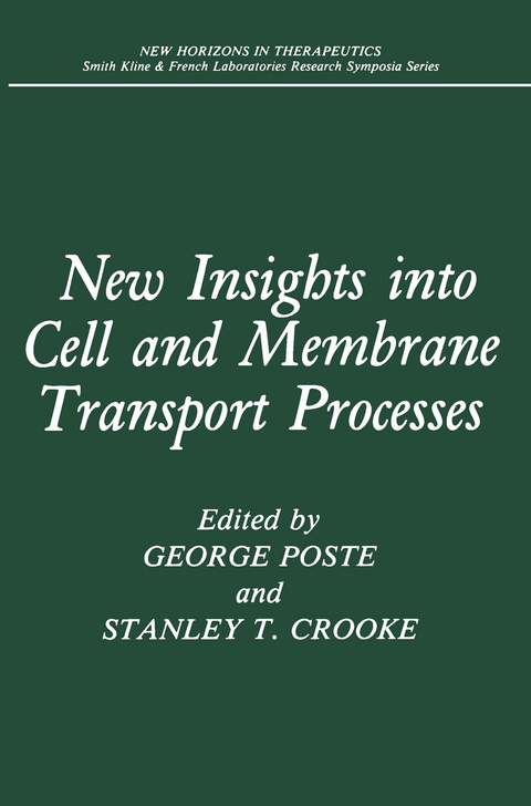 New Insights into Cell and Membrane Transport Processes - 