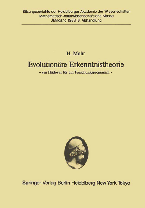 Evolution&auml;re Erkenntnistheorie - H. Mohr