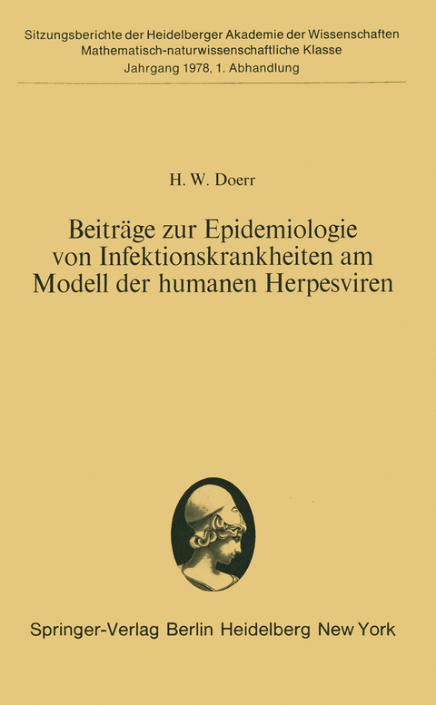 Beitr&auml;ge zur Epidemiologie von Infektionskrankheiten am Modell der humanen Herpesviren - H.W. Doerr