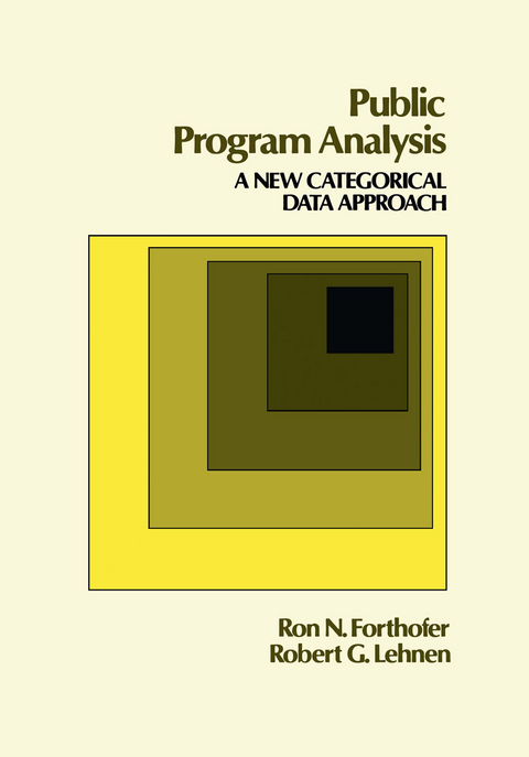 Public Program Analysis - Ronald Forthofer