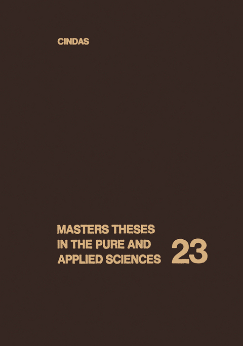 Masters Theses in the Pure and Applied Sciences - Wade H. Shafer