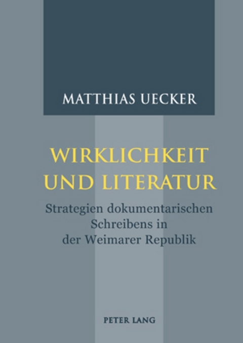 Wirklichkeit und Literatur - Matthias Uecker