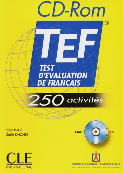 TEF Test d&rsquo;&eacute;valuation du fran&ccedil;ais - 250 activit&eacute;s - Ga&euml;lle Karcher, Sylvie Pons