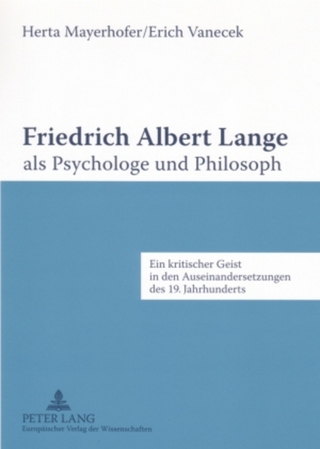Friedrich Albert Lange als Psychologe und Philosoph