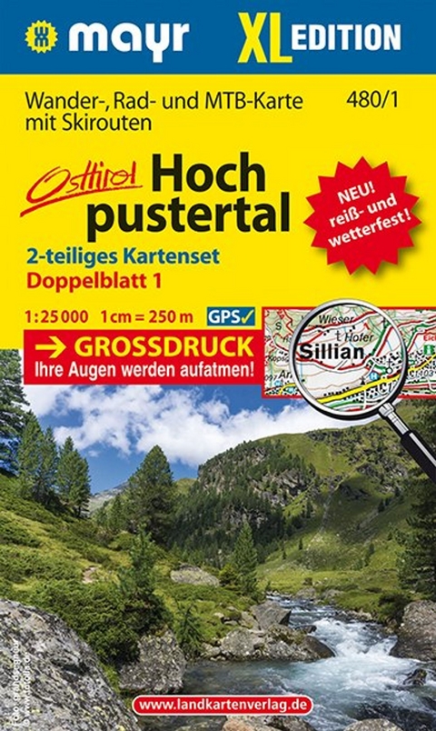 Mayr Wanderkarte Hochpustertal XL (2-Karten-Set) 1:25.000