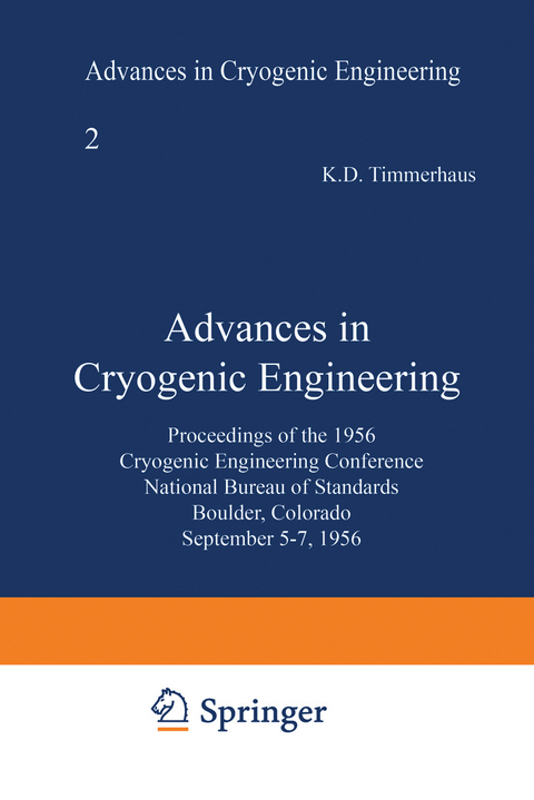 Advances in Cryogenic Engineering - K. D. Timmerhaus