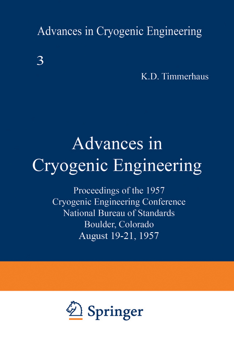 Advances in Cryogenic Engineering - K. D. Timmerhaus